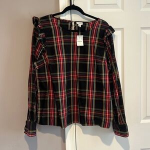 NWT J.Crew holiday top